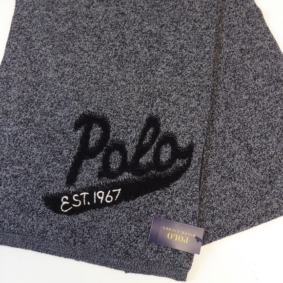 Polo Ralph Lauren 1967 Varsity Scarf Beanie Hat Set NWT RL Merino Wool - Picture 4 of 8